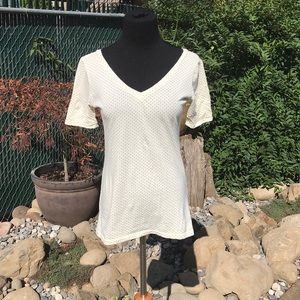 V neck and V back T shirt